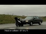 Scooter crash test